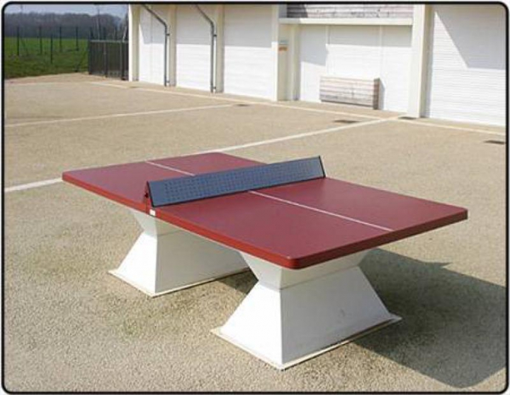 Table ping-pong polyester Coloris Terre battue